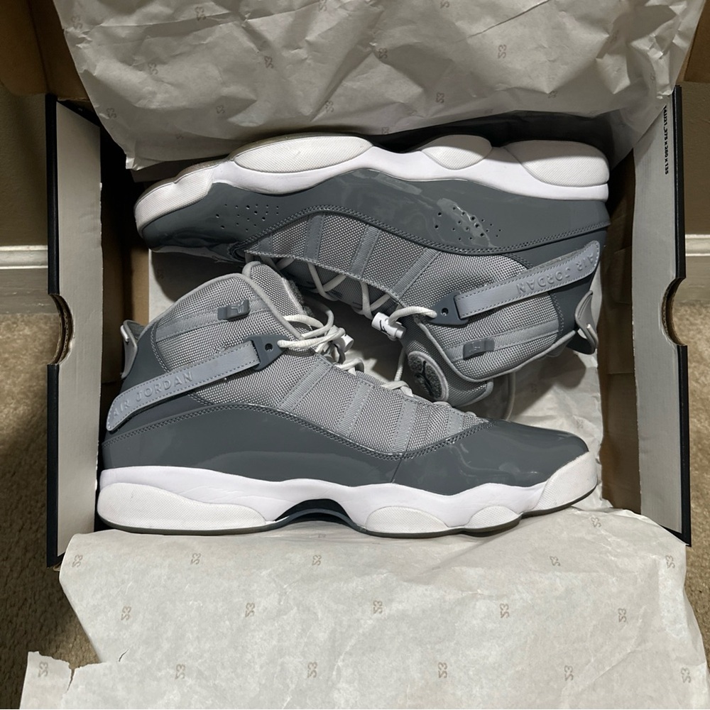 Jordan 6 Rings OG Sneakers Shoes Men’s 15 Cool Grey/White-Wolf Grey w/ Box EUC!